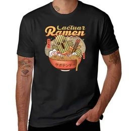 Men's T-Shirts Hard Lamian Noodles Vintage T-shirt Cute Top Heavyweight Hippie Clothing Mens Cotton T-shirtL2405L2405