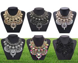 Ppg Pgg Fashion Jewellery Chunky Chain Big Statement Crystal Bib Collar Necklaces Vintage India Style Charm Jewellery Bijoux46443566587460