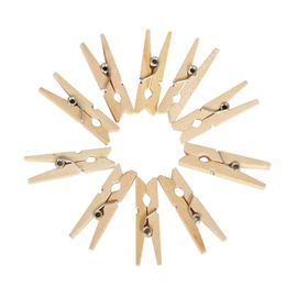 Photo Clamp Clips Natural Wooden Wholesale Clothespin DIY Wedding Party Craft Decoration Clip Pegs 25/35/45/60/72Mm