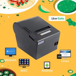 Uber Eat 80mm POS Printer Restaurant Thermal Receipt Printer Support Skip Dishes DoorDash Foodpanda 240430