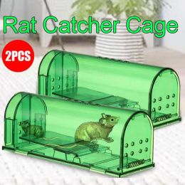 Traps 2Pcs Transparent Mouse Trap Rodent Mice Live Catcher Small Animals Cage Mouse Killer Mousetrap Small Rat Trap Killer