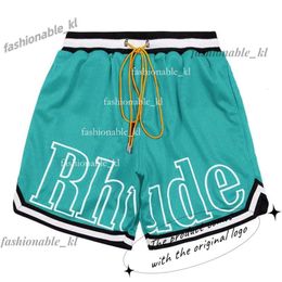 Designer Shorts Rhude Shorts Mens Short Basketball Fashion Beach Elastic Band Pants Men High Quality Street Wear Red Blue Black Purple Pants 801