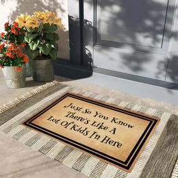Carpets Just So You Know There Are A Lot Of Kids In Here Door Mats For Floor Rubber Anti-Slip Funny Entrance Doormat Outdoor Welcome Mat