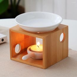 Candle Holders Aroma Burner Lamp Stove Machine Bedroom Home Decor Holder With Tray Wax Melt Warmer Gift