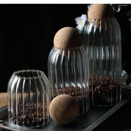 Storage Bottles Glass Tank Coffee Beans Household Dried Fruit Grains Tea Spices Kitchen Supplies