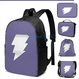 Backpack Funny Graphic Print The Magus Silver Bolt Cosplay USB Charge Men School Bags Women Bag Travel Laptop