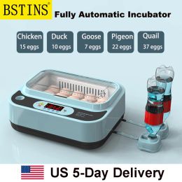 Accessories 12/15/24/36/64 Eggs Incubator Fully Automatic Temperature Control Water Replenishment Thermoregulator Brooder Poultry Hatcher