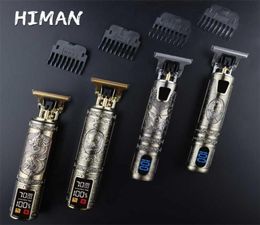 T Bald Head Hair Clipper Trimmer For Men Rechargeable Mower TOutliner Barber Shaving Machine Vintage Haircut Cutter Cordless 22016174649