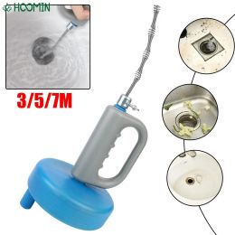 Plungers Handheld Clogged Remover Sewer Pipe Plunger Dredge Toilet Sink Drain Unblocker Bathroom Kitchen Cleaning Tools 5/7/10 Metres