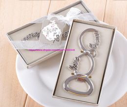 50pcs Silver Forever Love Letter Bottle Opener Openers Favours And Gifts Wedding Party Souvenirs Gift For Guests Ship6322592