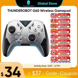 icks THUNDEROBOT G60 Wireless Game Board Game Controller Hall Effect ALPS Joystick Dual Vibration for Nintendo Switch PC Steam iOS J240507