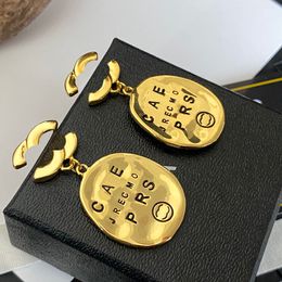 Luxury 18k Gold-Plated Earrings Brand Designers Classic Oval Design Charming Womens Earrings High-Quality Gifts Luxurious Earrings With Box Birthday Party