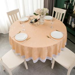Table Cloth Round Tablecloth Household Waterproof Oil-proof Ironing And Washable PVC Mat