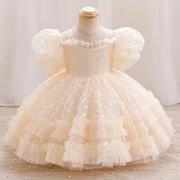 Clothing Sets Children Evening Dresses For Girls 0-6 Years Kids Birthday Party Luxury 2024 Fluffy Ball Gown Wedding Prom Formal Lace Dress