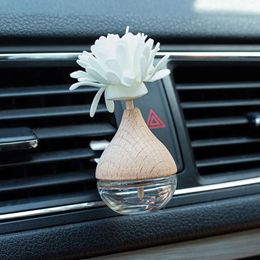 Freshener Fragrance Hanging Car Pendant Air Empty Glass Perfume Diffuser Bottle Aromatherapy Decor