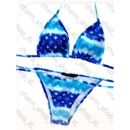 Designer Sexy Bikini Set For Women Bandage Swimsuit Twopieces Crop Top Swimwear Thong Bathing Suit High Waist Beachwear 396