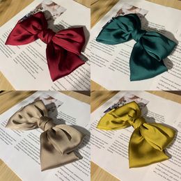 Big butterfly knot hair clip top clip hair accessory red hair clip headpiece girl oversized internet famous Instagram edge clip