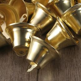 Party Supplies 12 Pcs Trumpet Bell DIY Gold Decor Pendant Small Festival Christmas Delicate Ornament Crafts Brass Retro Wind Chime