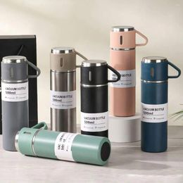Water Bottles 1set-Vacuum Bottle Set Business Stainless Steel Vacuum Insulated Coffee And Cold Drink Cup