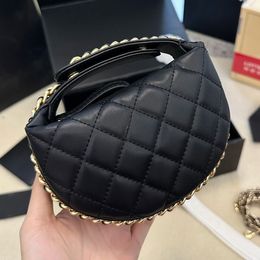 CHANEI 23C Hobo Clutch With Chain Pouch Wrist Bag France Luxury Brand C Quilted Leather Mini Designer Women Top Handle Handbag Lady Nano Eve