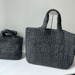 Tote bag beach bag Designer bag women's handbag luxury embroidered shopping bag grass woven vegetable basket French style shoulder bag crossbody bag