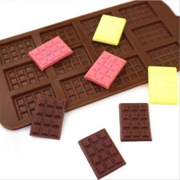 Moulds Silicone Mold 12 Even Chocolate Mold Fondant DIY Candy Bar Mould Cake Decoration Tools Kitchen Baking Accessories