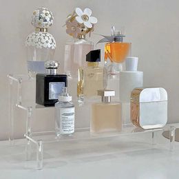 Jewelry Stand Acrylic makeup display frame transparent perfume doll jewelry cupcake model organization shelf home decoration storage accessories Q240506