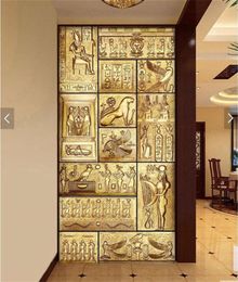 Abstract personality character painting large murals TV setting wall paper porch corridor nonwoven wallpaper in ancient Egypt235219909833