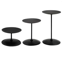 Candle Holders 3 Set Wedding Decor Holder Centrepiece Home For Table Elegant Garden Round Plate Living Room Anniversary Iron Art Spa