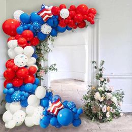 Party Decoration Latex Red White And Blue Balloon Arch Kit Patriotic 4th Of July Balloons Baby Shower Men