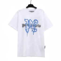 Palm PA Harajuku 24SS Summer Letter Printing Spray paint Logo T Shirt Boyfriend Gift Loose Oversized Hip Hop Unisex Short Sleeve Lovers Style Tees Angels 2273 FVQ