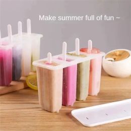 Tools Popsicle Mould Clean And Hygienic Easy To Clean Material Safety Durable Kitchen Tools Sorbet Mould Pp Easy To Release Mould 4 Grids