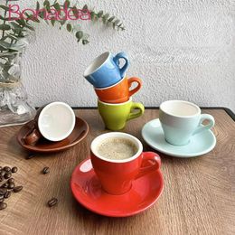 Mugs Ceramic Coffee Many Colours Espresso Cup Mug Sets With Spoon And Saucer Home Decorations Accessories