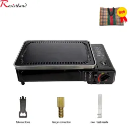 Accessories Portable BBQ Stove Grill Folding Charcoal Grill Outdoor Stainless Steel BBQ Grill Camping Cooking Picnic Barbecue Tools