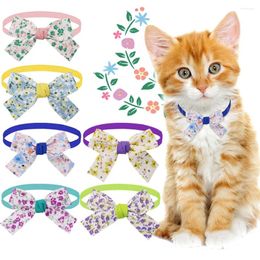 Dog Apparel 50pcs Summer Bowties Small Puppy Cat Bow Tie Collar For Dogs Pets Grooming Pet Accessories