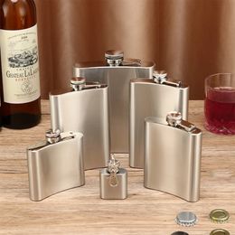 Stainless Steel Hip Flask Portable Liquor Leakproof Drinking Bottle Alcohol Wine Whiskey Holder Drinkware Wedding Party y240422