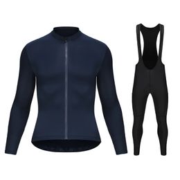 Rsantce Long Sleeve Bike Jerseys Pants For Men Latest Autumn Cycling Sets Pro Team Racing Sportswear Bicycle Suits Uniform 240506