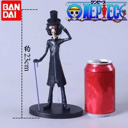 Action Toy Figures 16/23cm One Piece Anime Figure Brooke Black Series Model Dolls Pvc Action Figure Collection Decoration Kids Birthday Toys Gifts T240506