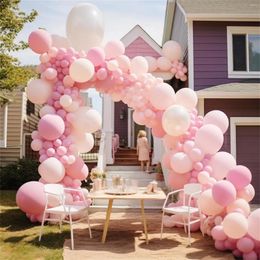 Party Decoration 65pcs Set For Birthday Hanging Swirls Latex Balloon Streamers Decorations Balloons