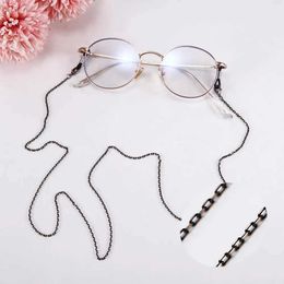 Eyeglasses chains SKYRIM Reading Glasses Cord Sunglasses Chain Women Men Black Golden Metal Lanyards Neck Strap Rope Eyeglasses Chains Holder 2024