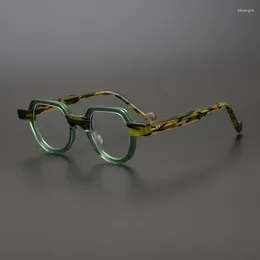 Sunglasses Frames Designer Brand Square Frame High Quality Acetate Glasses Prescription