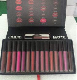 Beauty Matte Liquid Lipstick Lip Gloss 16 Colours Lipsticks Makeup Lipstick Set Lip Kit Gift Box9291490