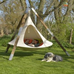 UFO Shape Teepee Tree Hanging Silkworm DOCOON Swing Chair For Kids & Adults Indoor Outdoor Hammock Tent Hamaca Patio Furniture 227w