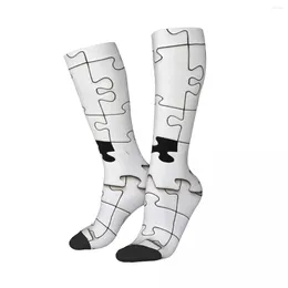Men's Socks Code Puzzle Gym 3D Print Boy Girls Mid-calf In Tube