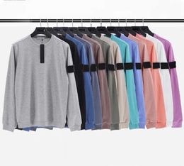 Mens Sweatshirts Designer topstoney Island hoodie stone pull Casual Pullover Autumn O Neck black Hoodies Womens 18 Candy Colour Long Sleeve Sweater compass 606ess