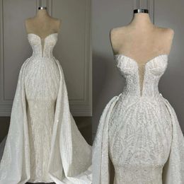 Serratura del grafico abito da sposa elegante con aspirali overkirt a spalline abiti da sposa in pizzo abiti da sposa Sweep Designer Train Robe De Mariage ES