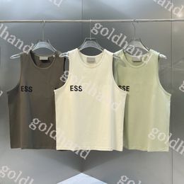 Mens Casual Tank Tops Sexy Loose Shoulder Vest Designer Pure Cotton Sleeveless T Shirts Tops