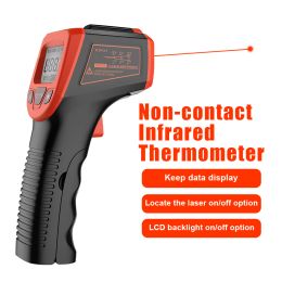 Gauges Laser Point LCD Industrial Electronic Thermometer Infrared Thermometer NonContact 50~600°C Laser Temperature Meter Gun Digital