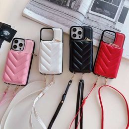 Japanese and Korean card bags, zero wallet, diagonal cross suitable for iPhone 15 phone case, Apple 14 promax protective case