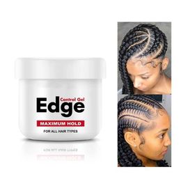 Pomades Waxes 150g Edge Gel Cream Control Completing Broken Hair Sideburns Wax Styling Shaping Frizz Strongten Strong Hold Maquiagem Q240506